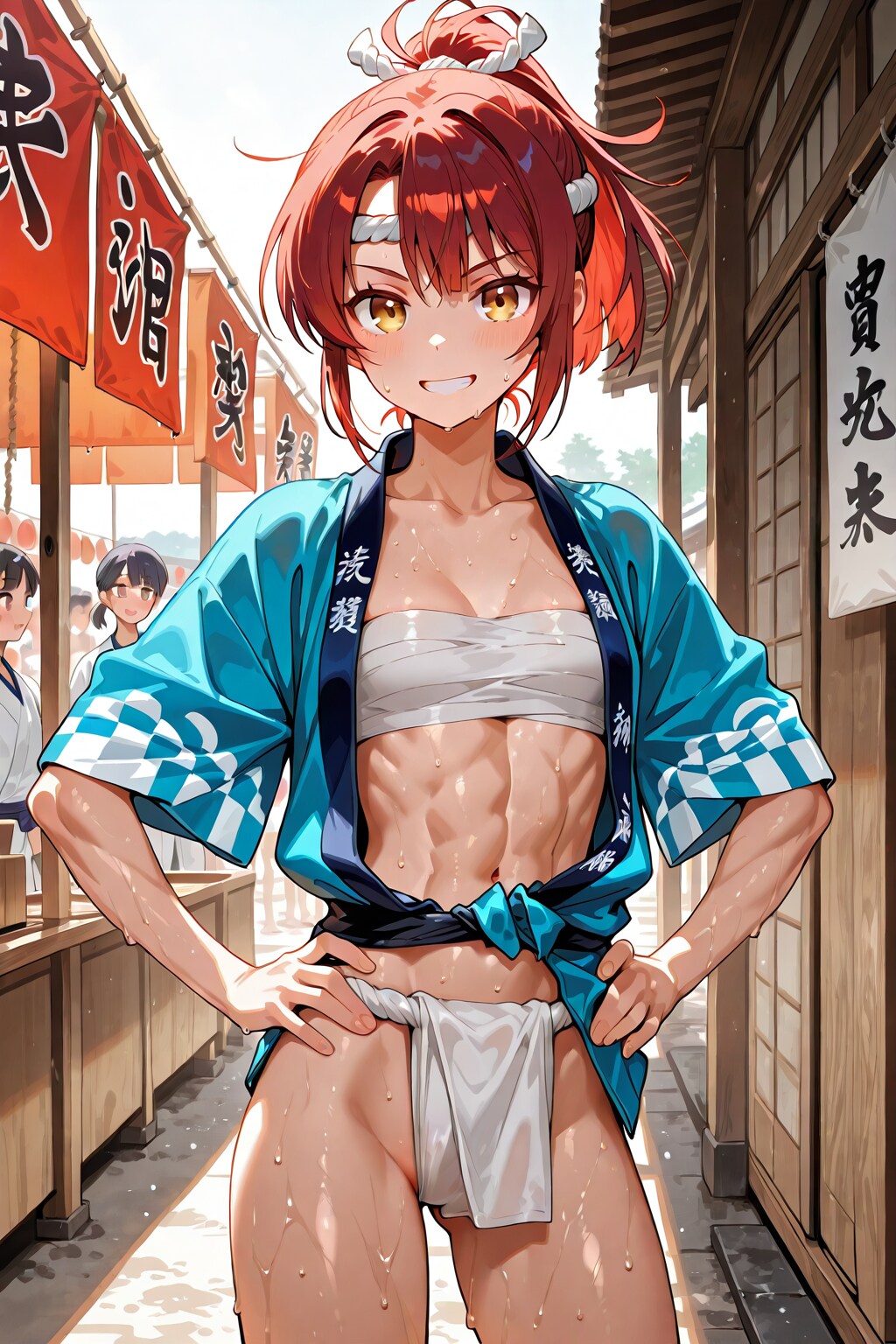 お祭りの女の子たち