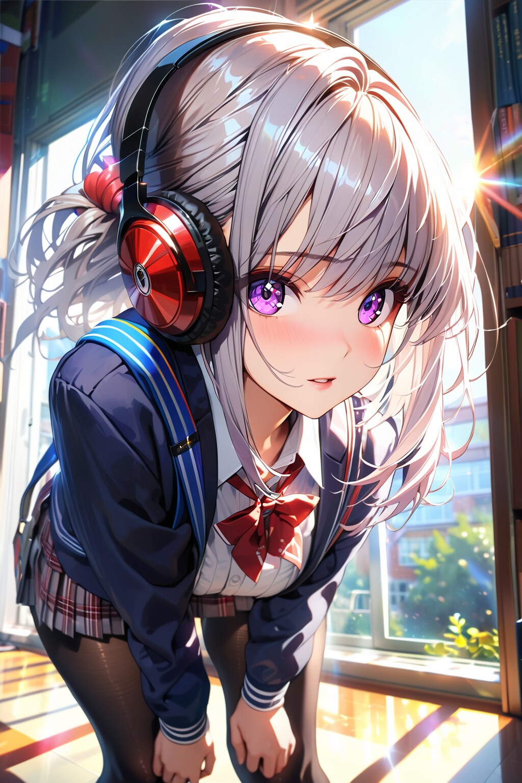 （５４９HQ）銀髪ちゃんヘッドフォン