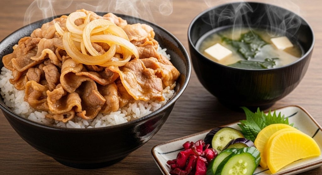 摩訶不思議食堂の豚丼膳