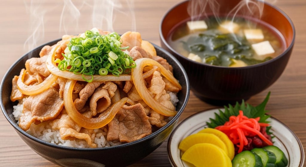 摩訶不思議食堂の豚丼膳