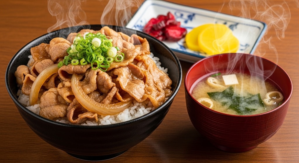 摩訶不思議食堂の豚丼膳