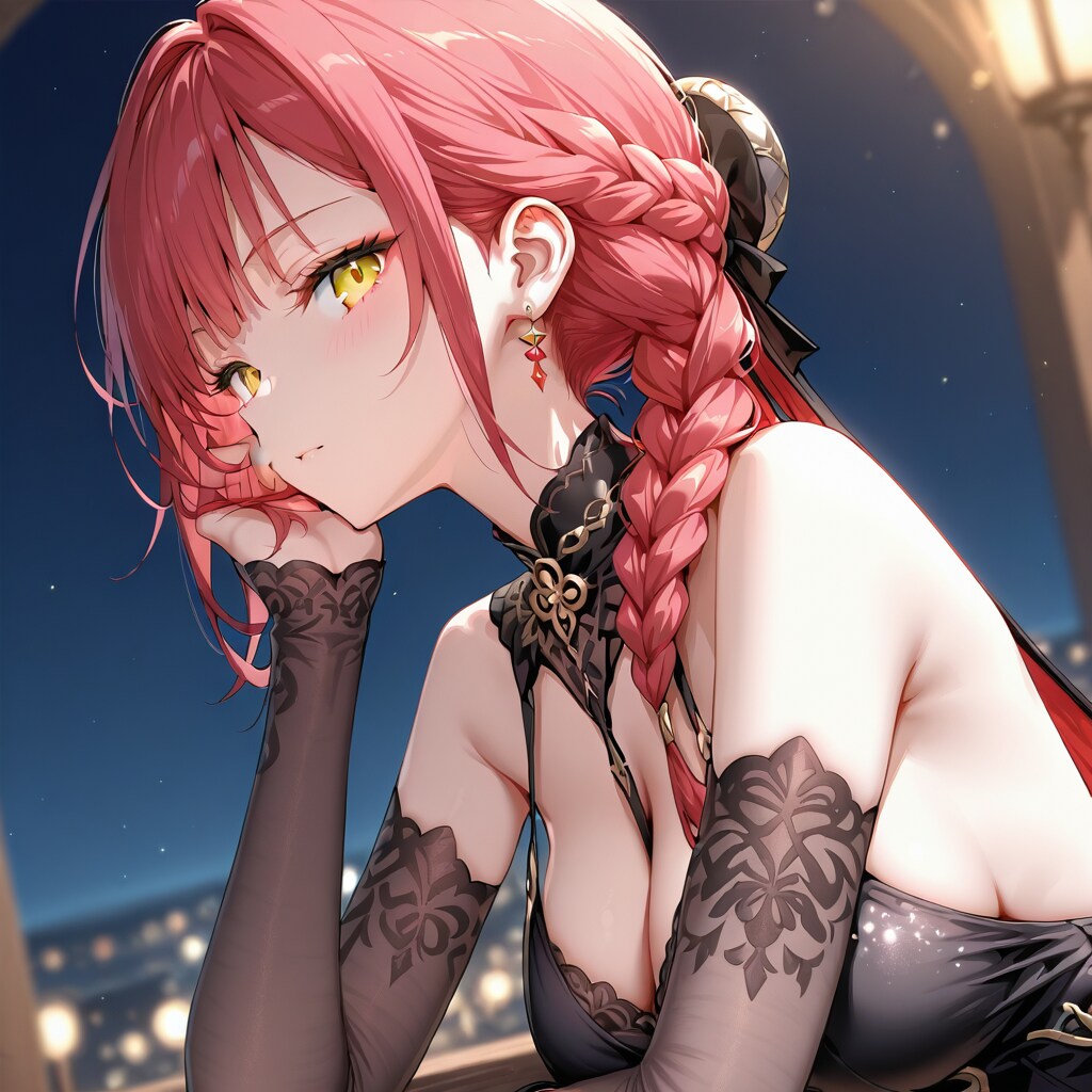 深紅の美女