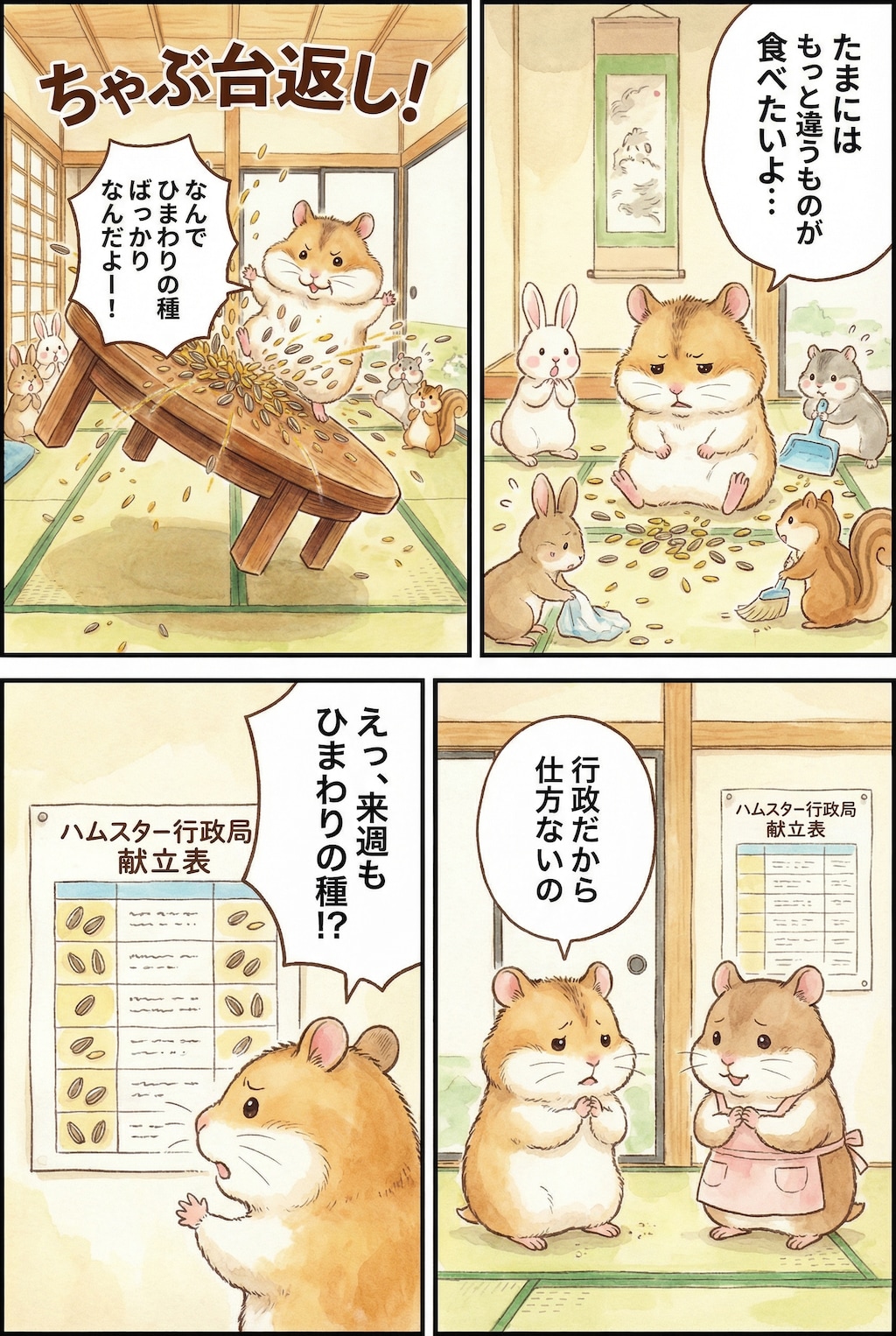 四コマ漫画チャレンジ