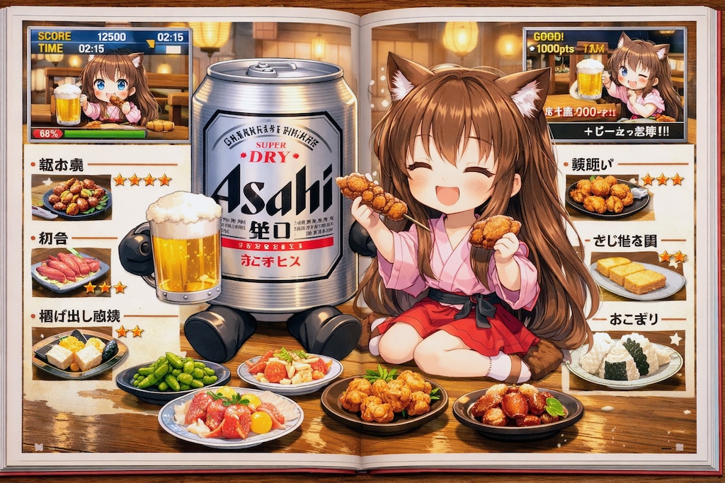 居酒屋グルメ攻略本な小さな女の子