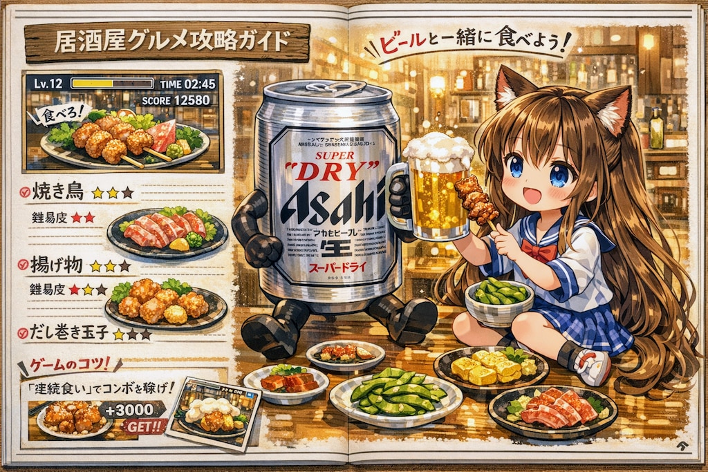 居酒屋グルメ攻略本な小さな女の子