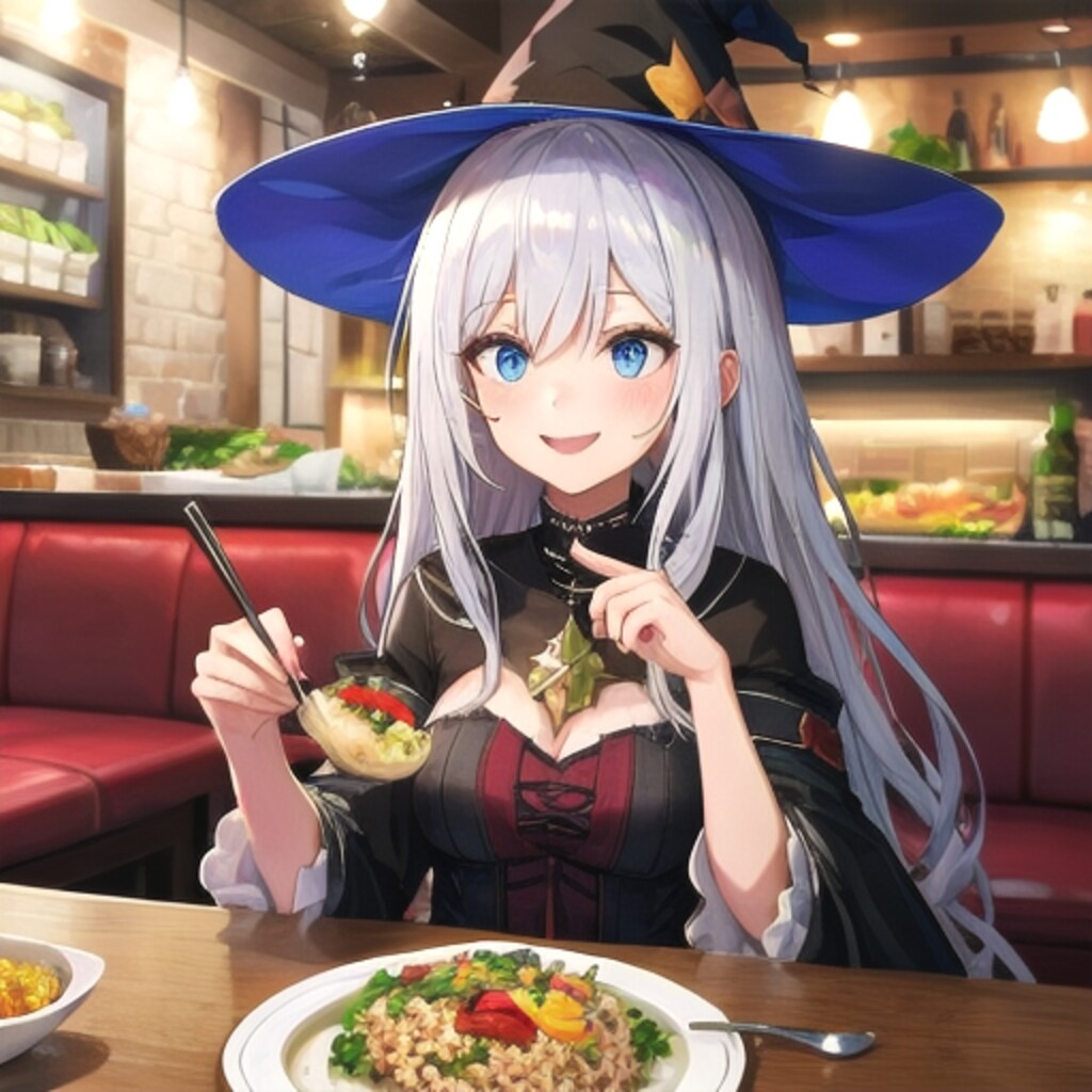 灰色髪の魔女とチャーハン