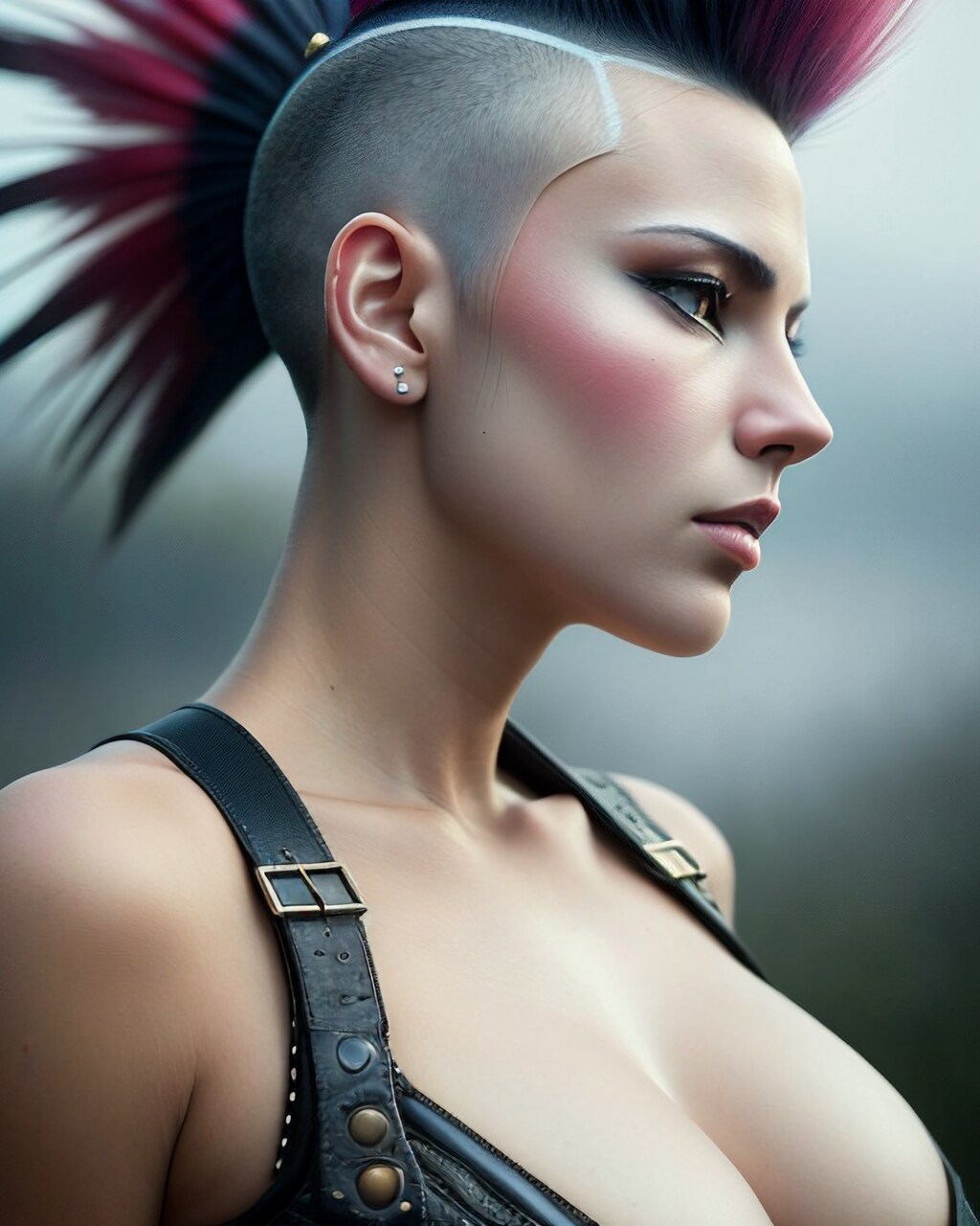 A Mohawk Hairstyle  Mercs in NightCity