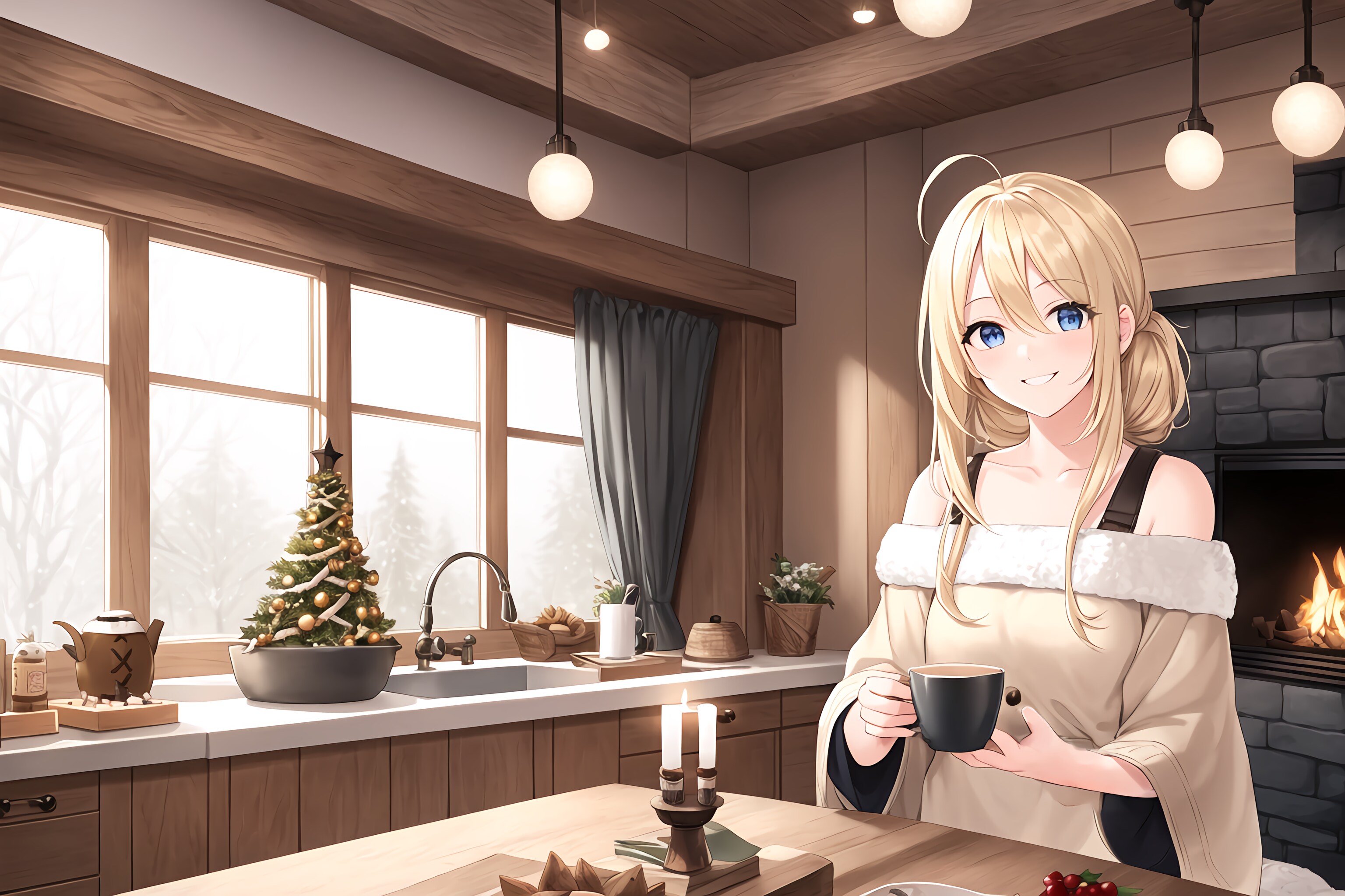 お姉さんと迎えるクリスマスの朝