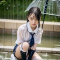 雨濡れ女子集➁ 5枚目