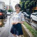 雨濡れ女子集➁ 9枚目