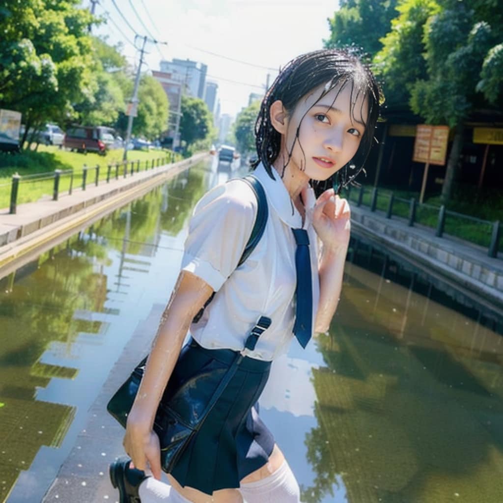 雨濡れ女子集➁