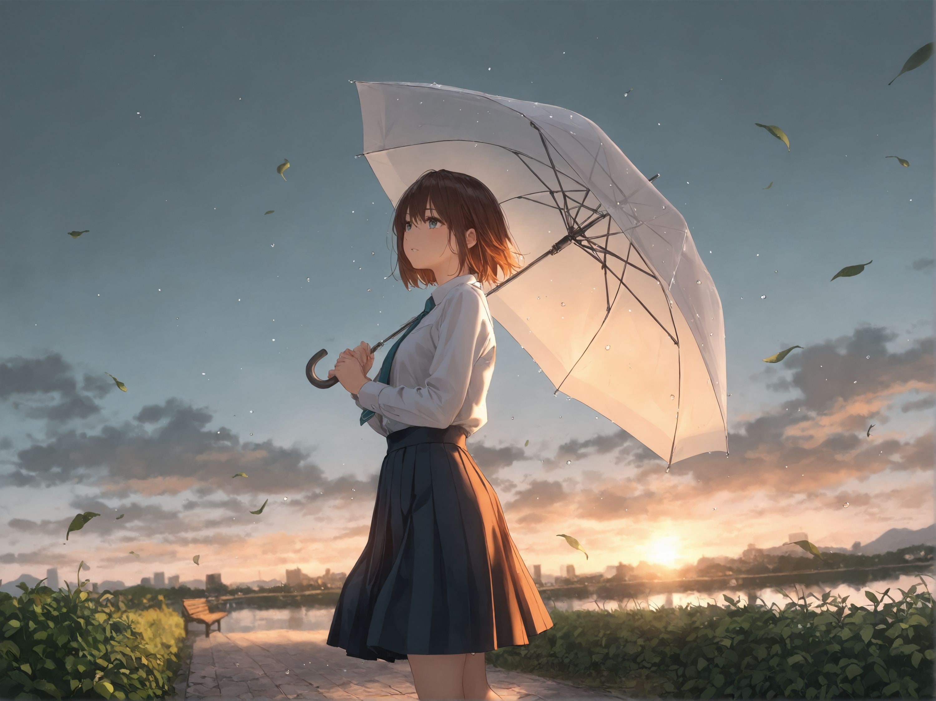 夕凪の雨あがり | の人気AIイラスト・グラビア