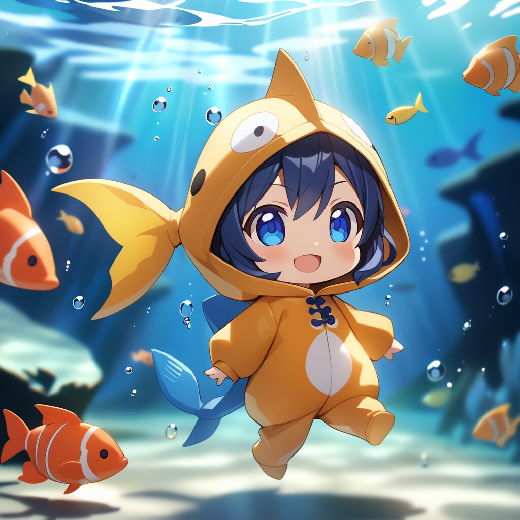 ねんどろいど風の着ぐるみさかなクンさん