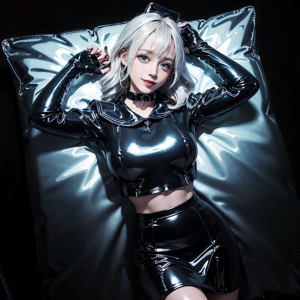 碧嶋・伊庭・姫乃樹　黒エナメルセーラー服チャレンジ