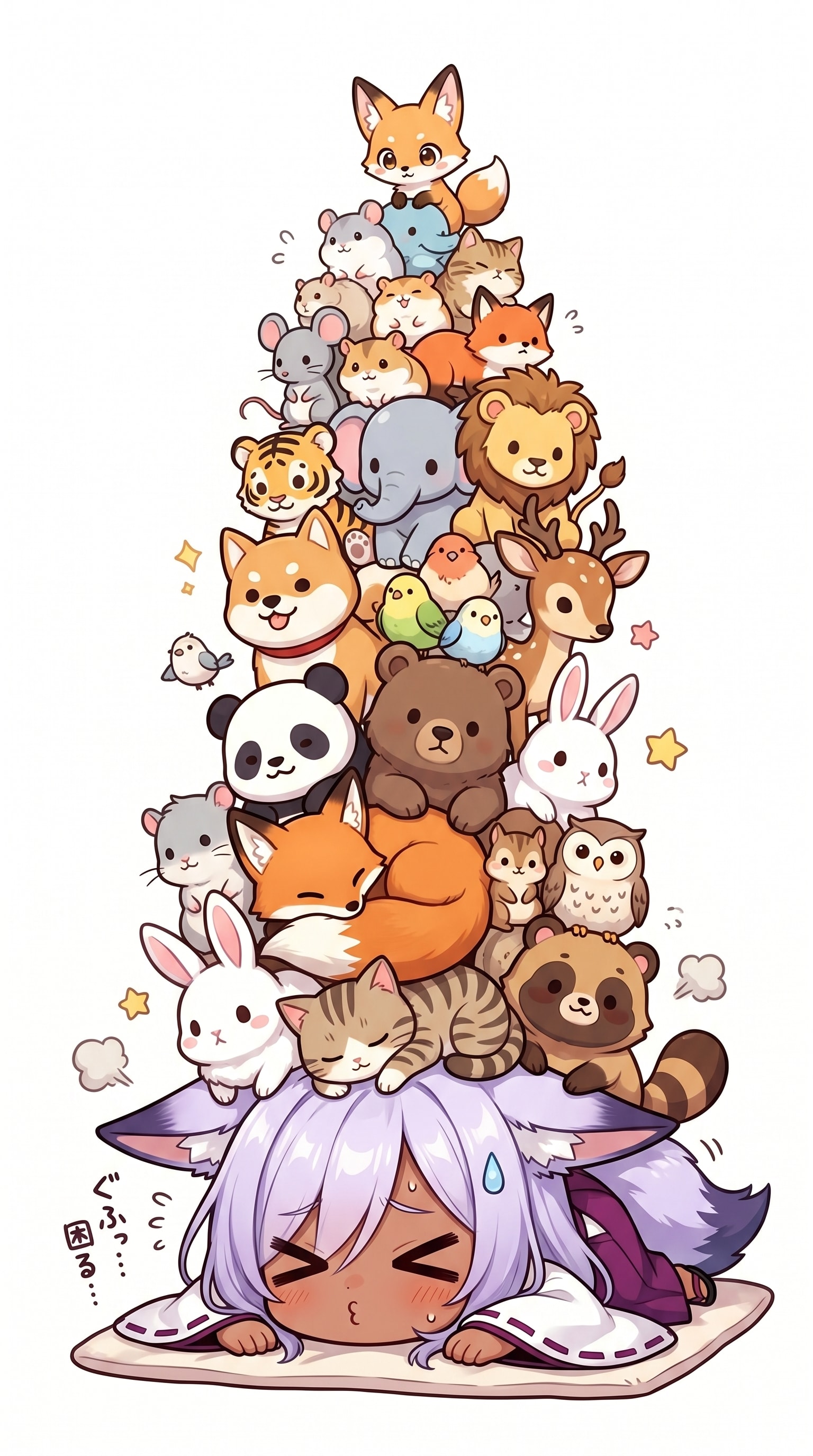 動物タワー紫狐ちゃん