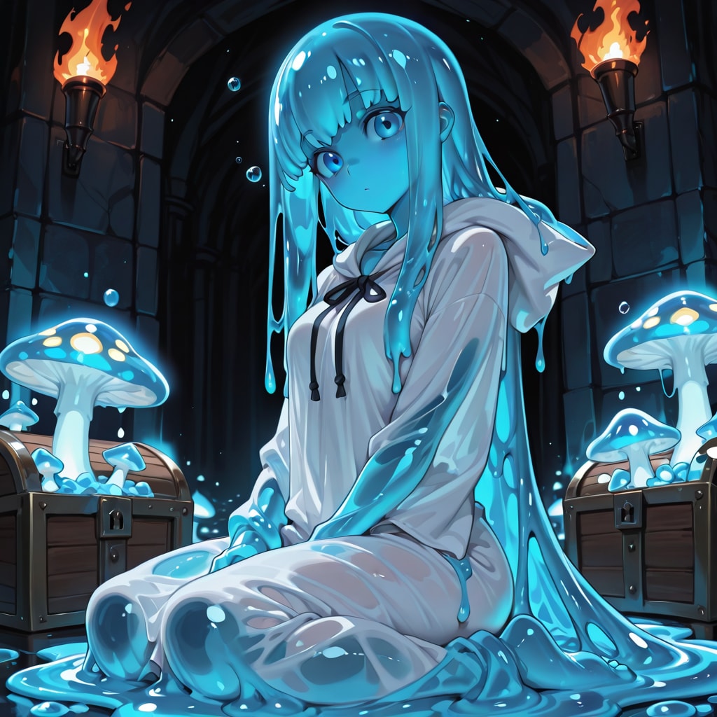 スライム娘 | の人気AIイラスト・グラビア