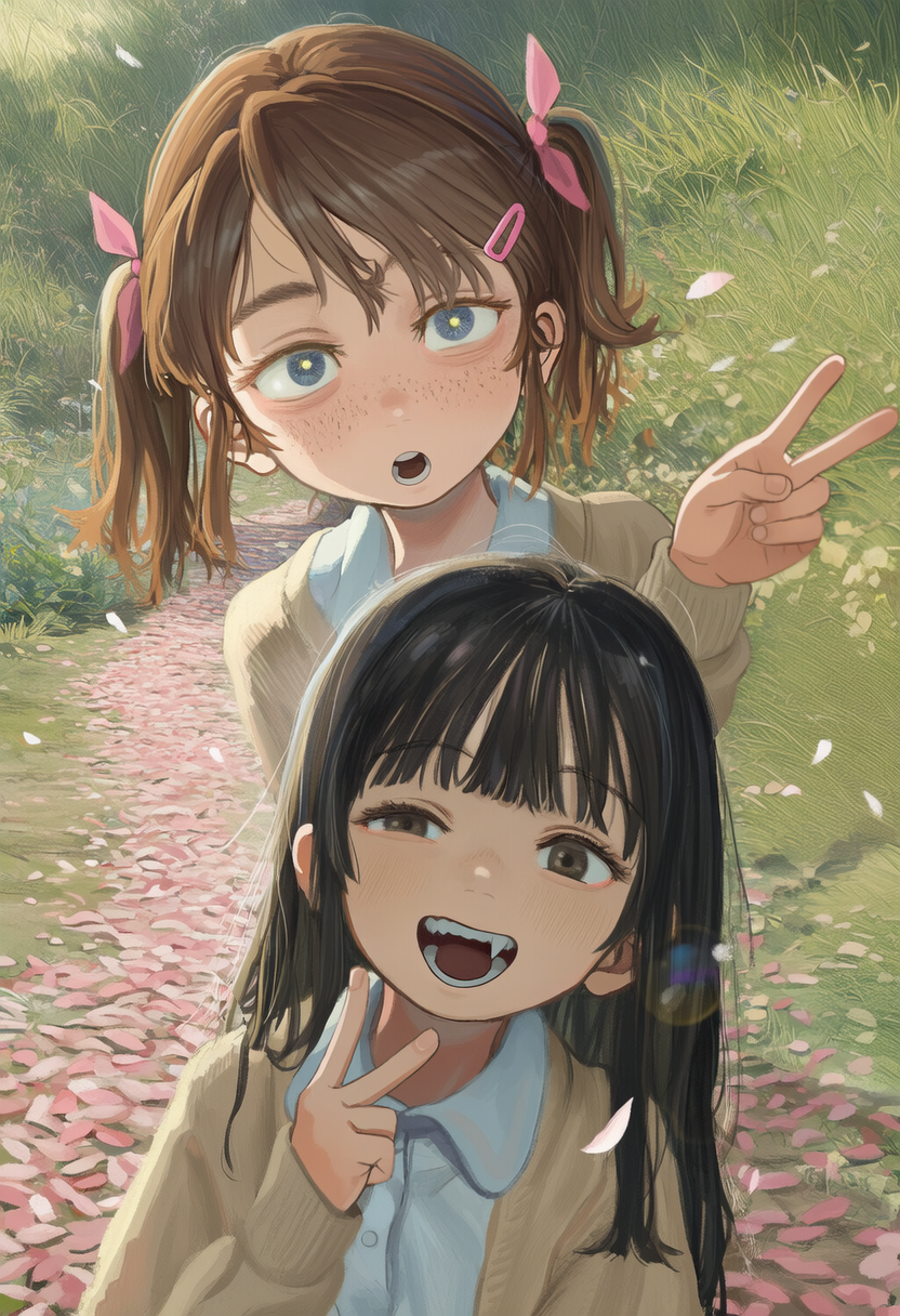 少女と桜(1/2)