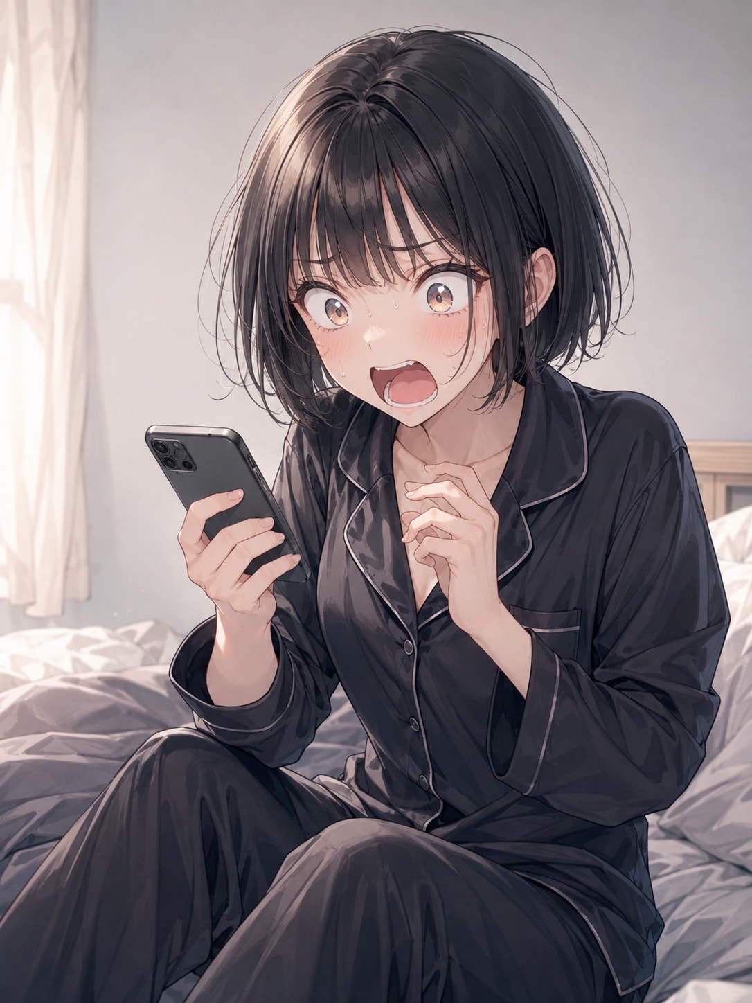 寝坊だよ