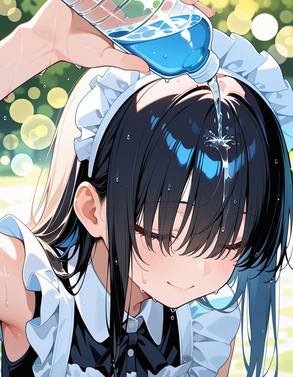 水かぶりメイドさん