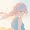 花々と少女 7枚目