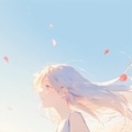花々と少女 6枚目