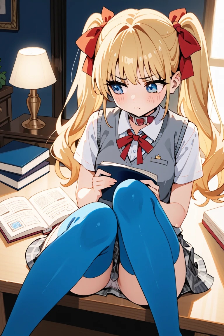 放課後の自室、ツンデレ莉奈とふたりきり
