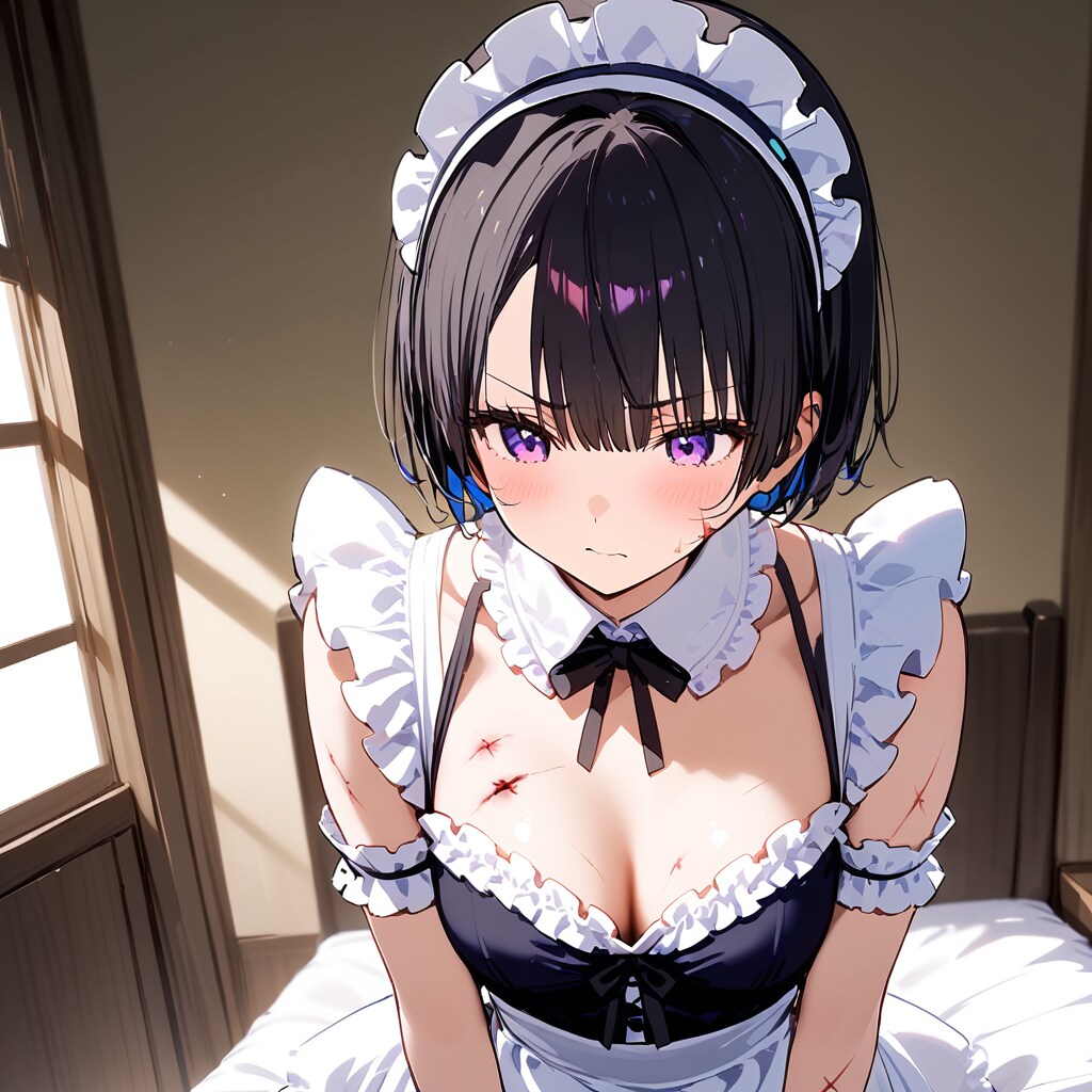 生傷が絶えないメイドさん