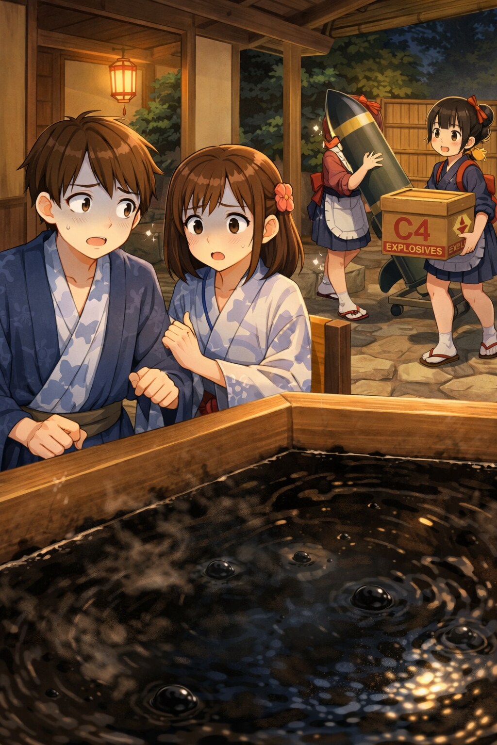 温泉宿の不穏なお風呂