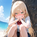 [12枚] 海辺×パンちら 5枚目
