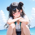 [12枚] 海辺×パンちら 8枚目