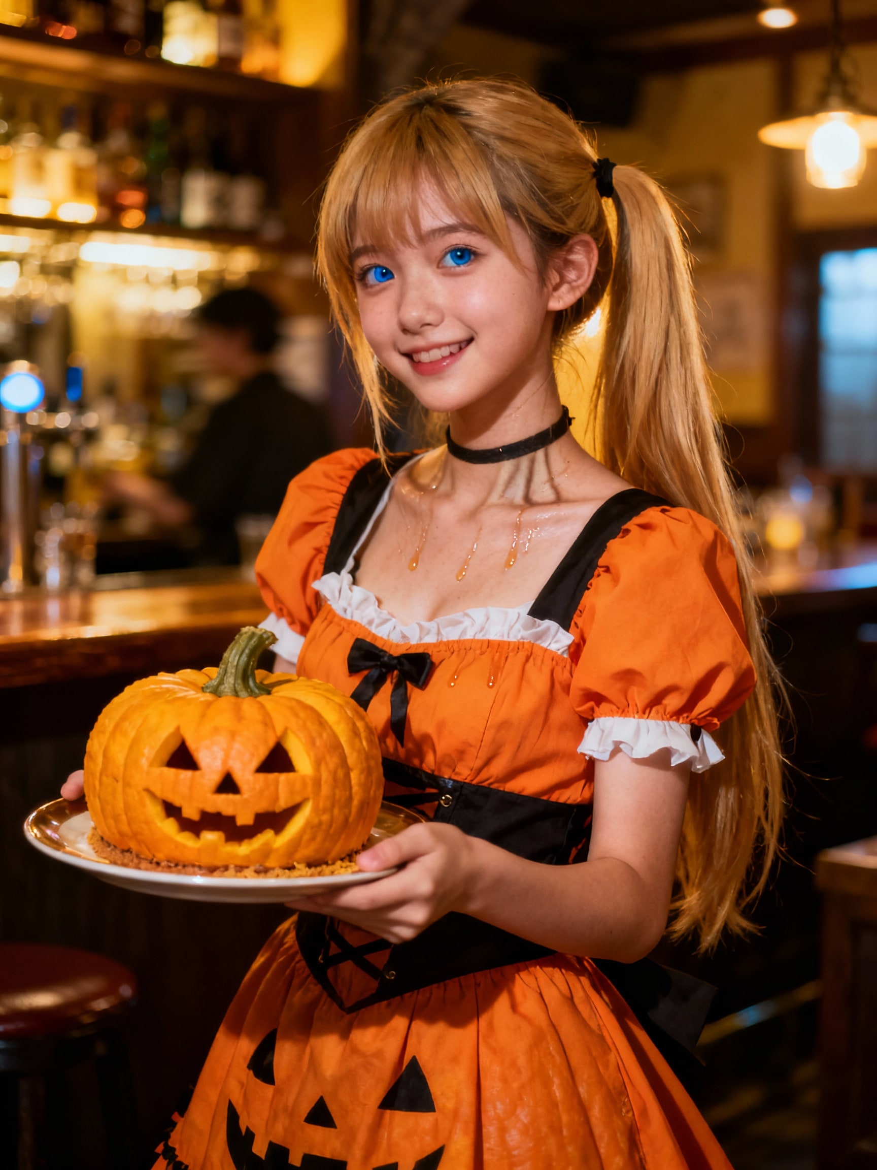 はぴHALOメイド🎃バイト | の人気AIイラスト・グラビア