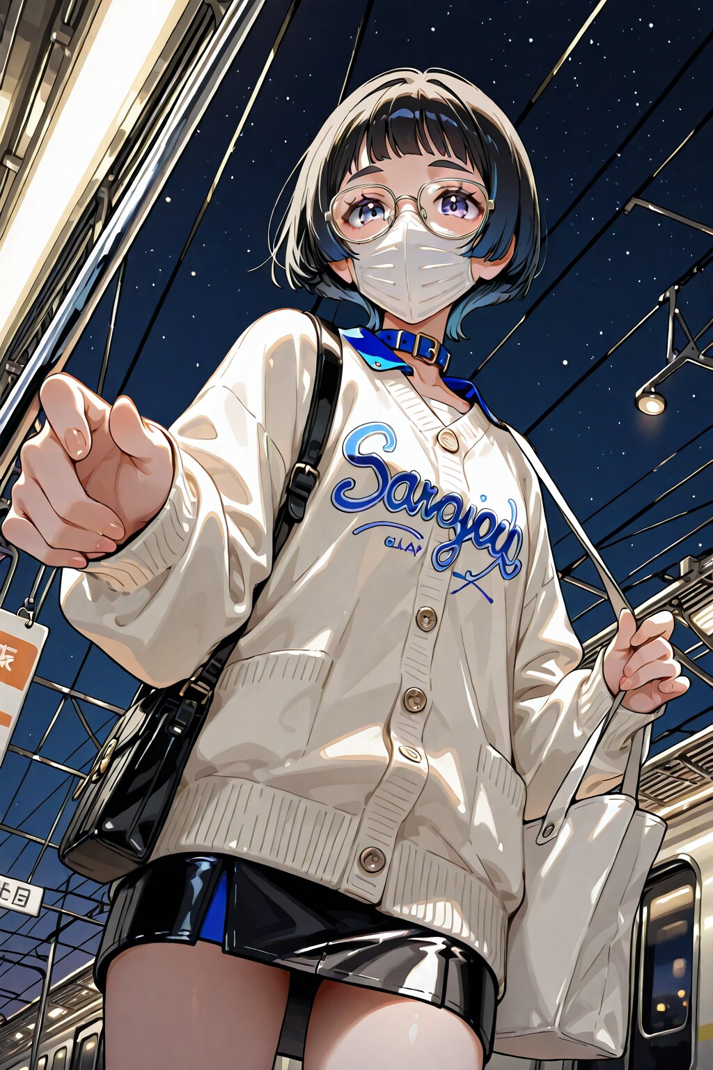 電車にて | の人気AIイラスト・グラビア