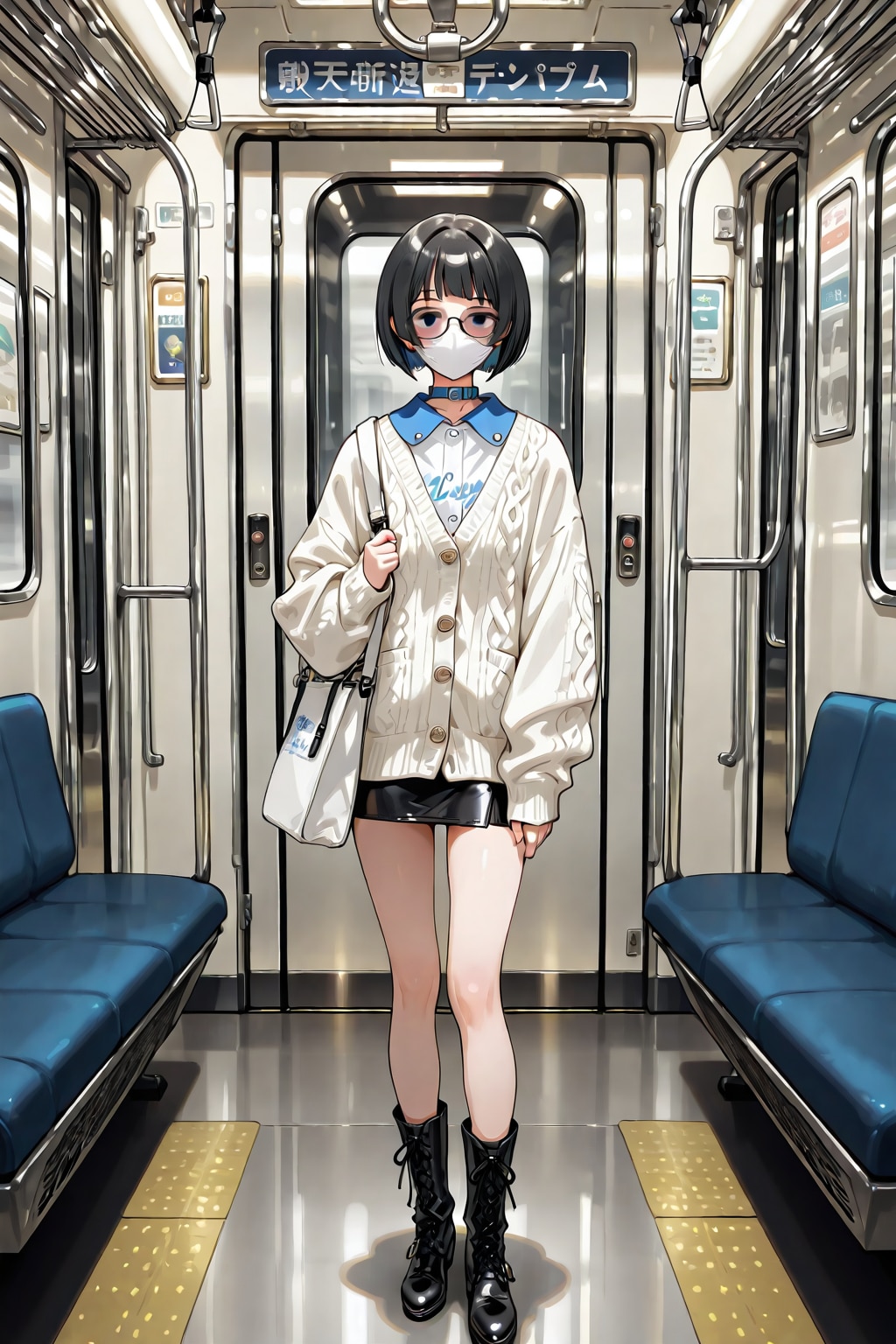 電車にて