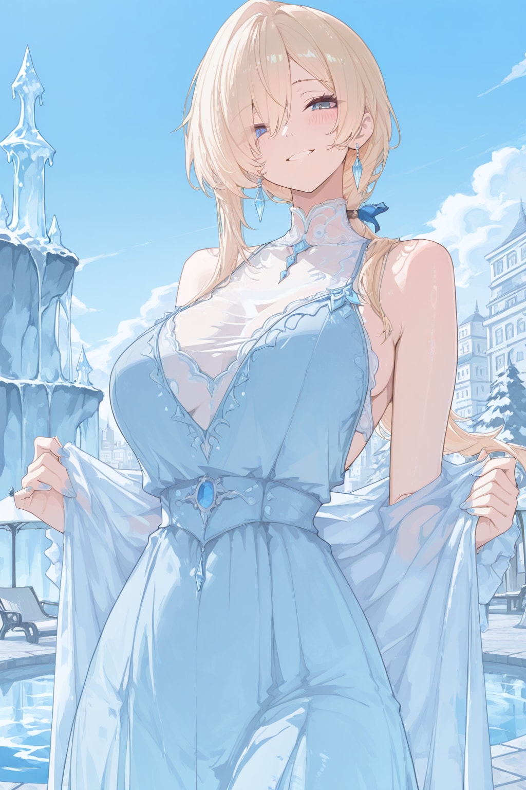 金髪さんの涼