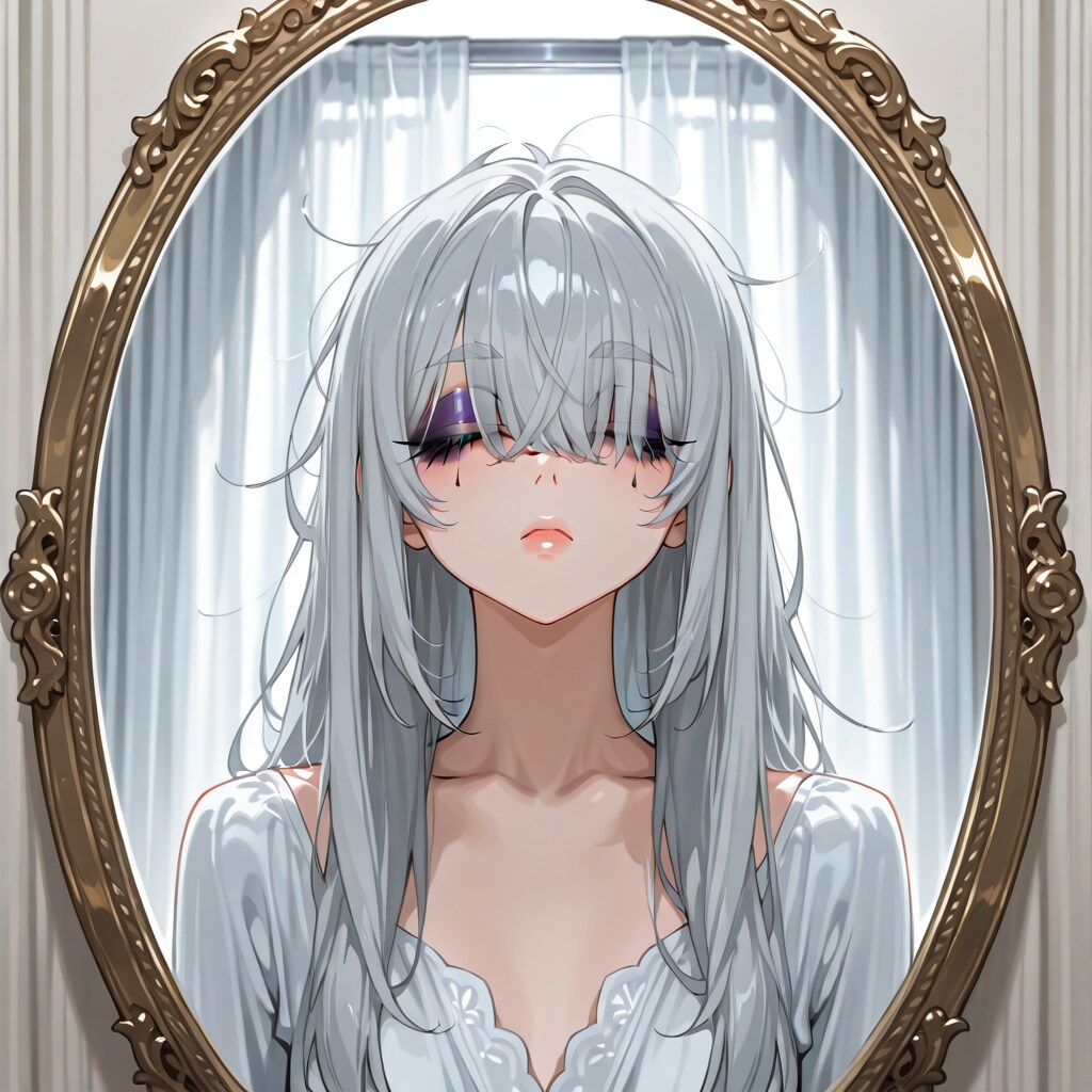 うっかり瞼を集中的にメイクしてみたら目に負担がかかりそう系寝起き女子 | の人気AIイラスト・グラビア