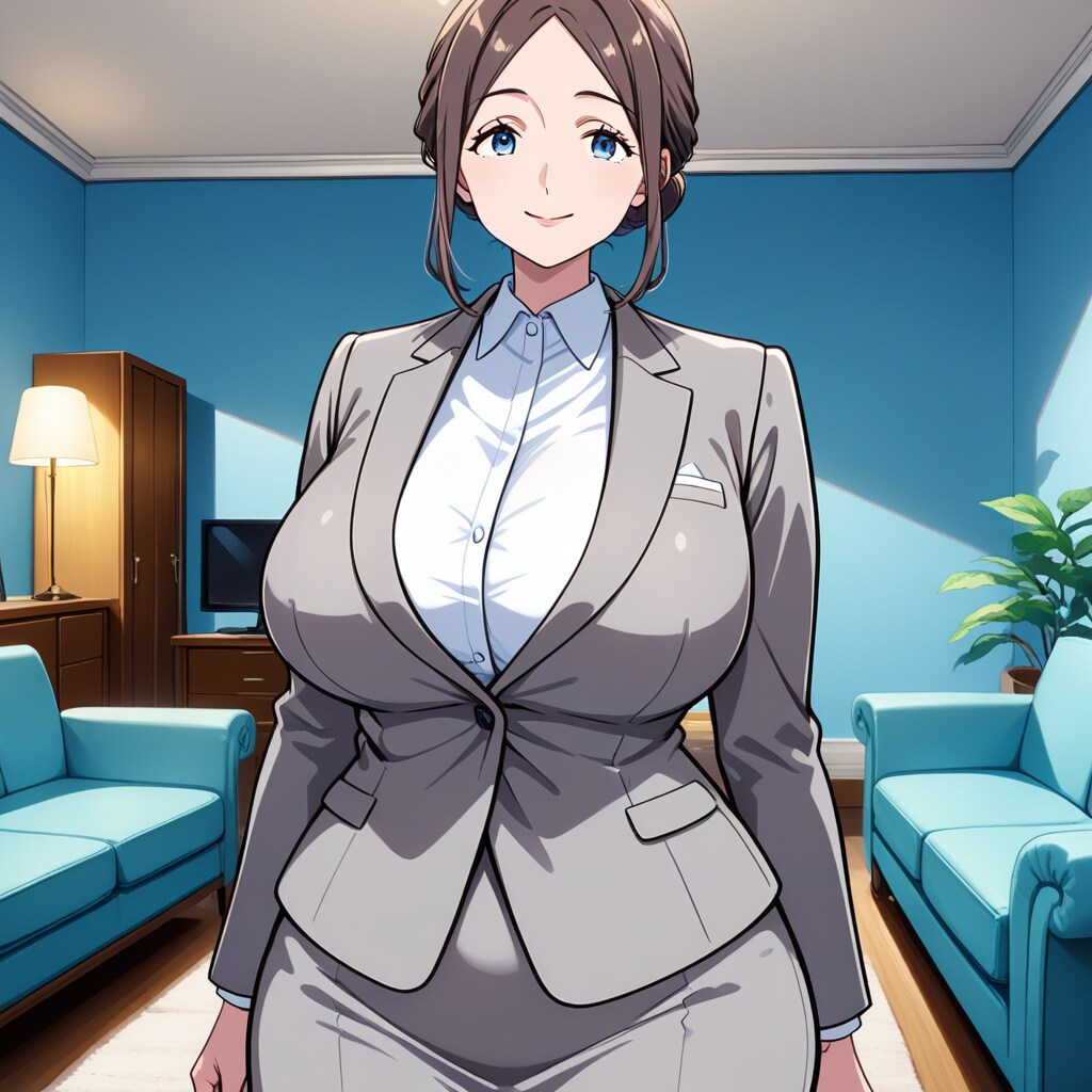 スーツ姿のセクシーお母さん | の人気AIイラスト・グラビア