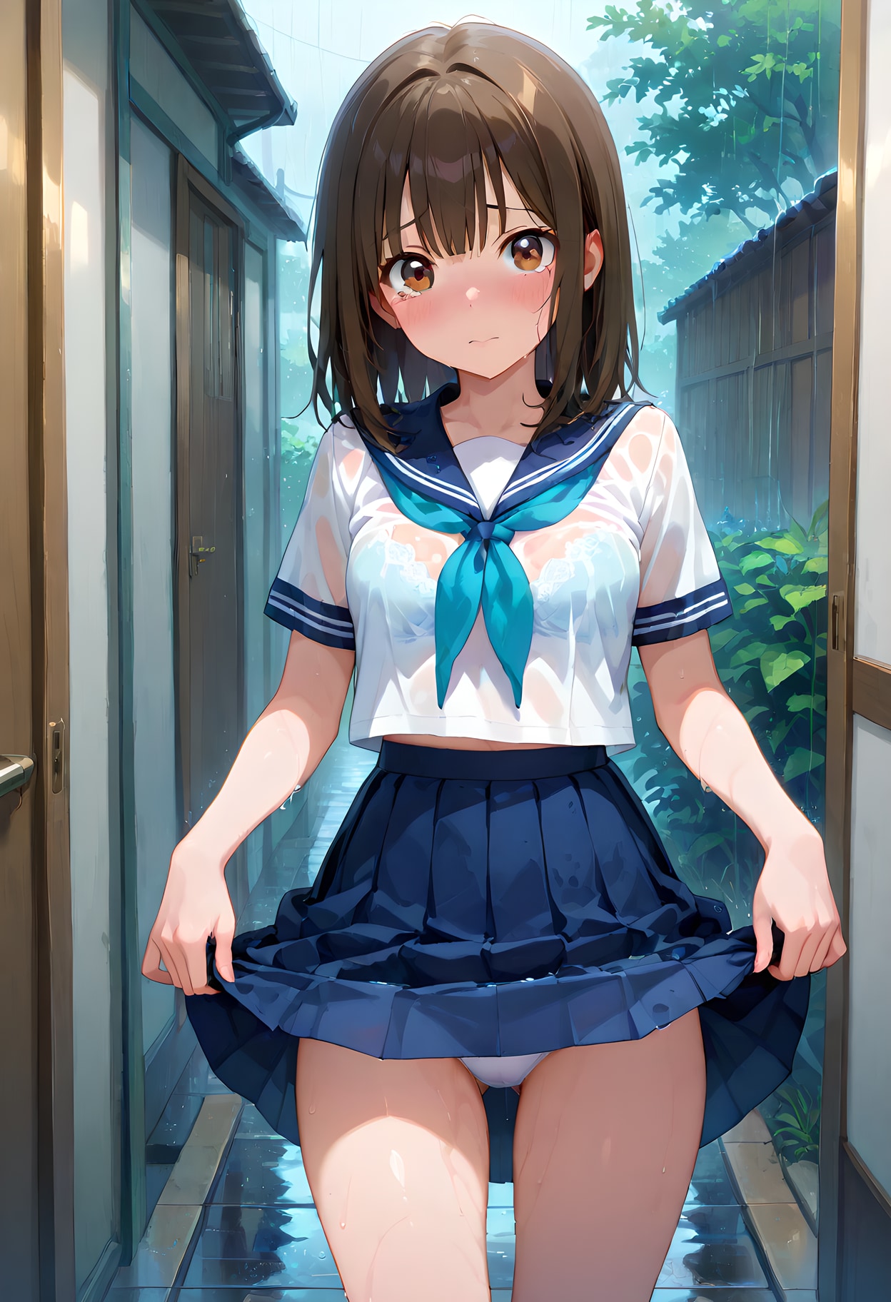 ずぶ濡れの妹ちゃん