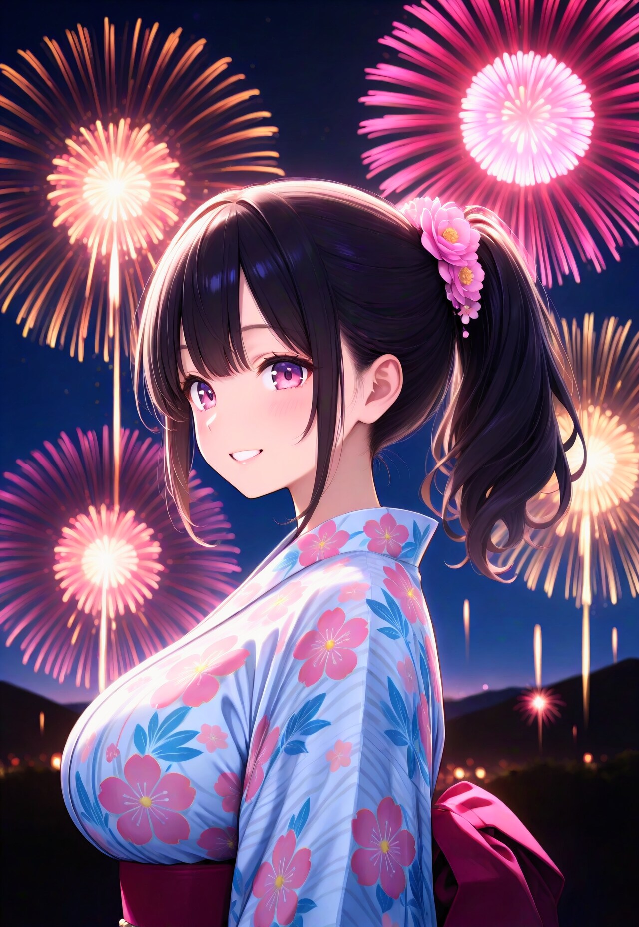 465（花火より見たい横顔） | の人気AIイラスト・グラビア