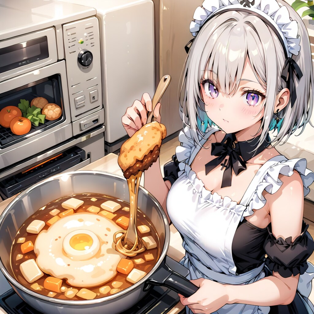 お料理に挑戦中 | の人気AIイラスト・グラビア