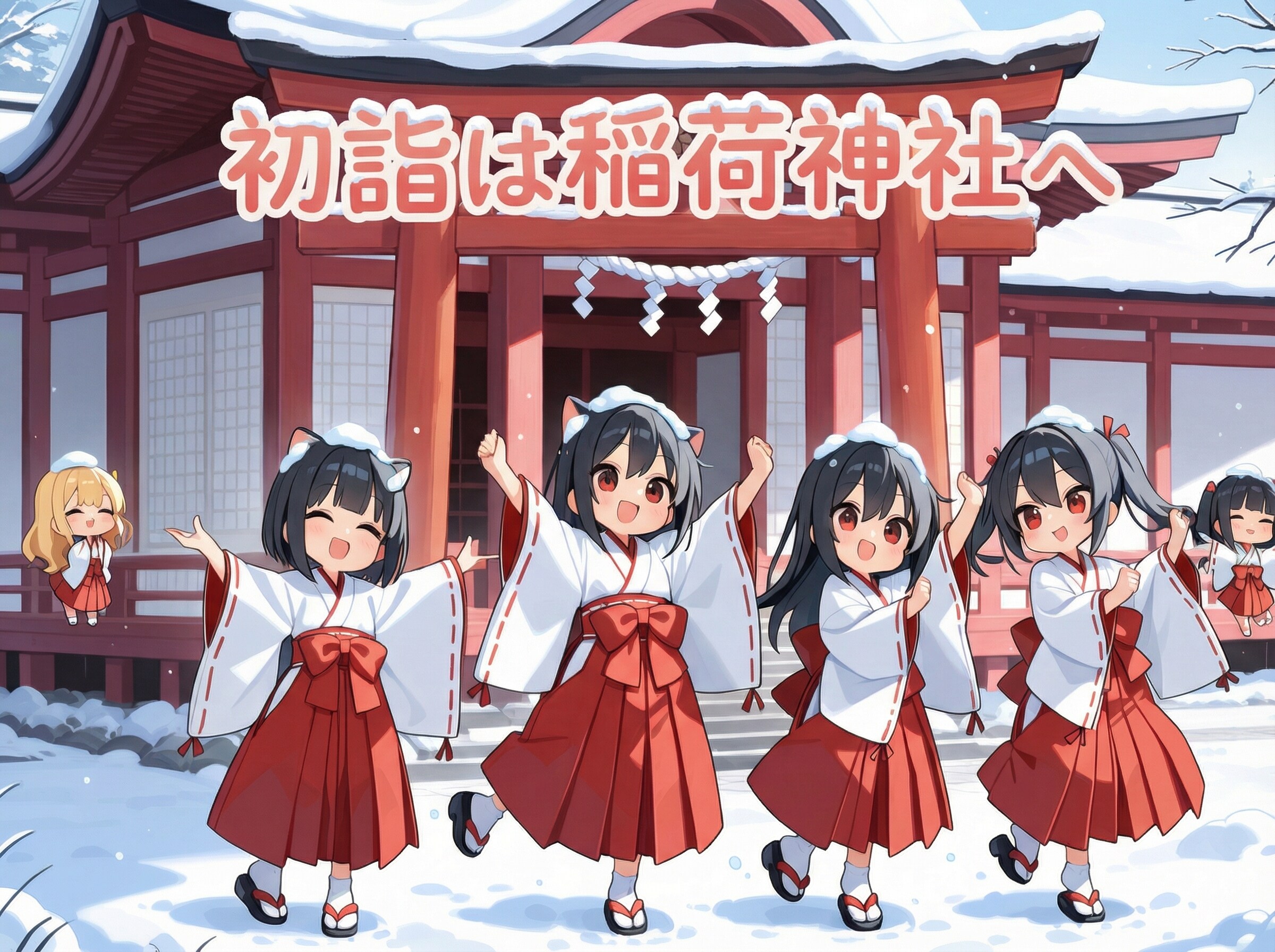 初詣は稲荷神社へ