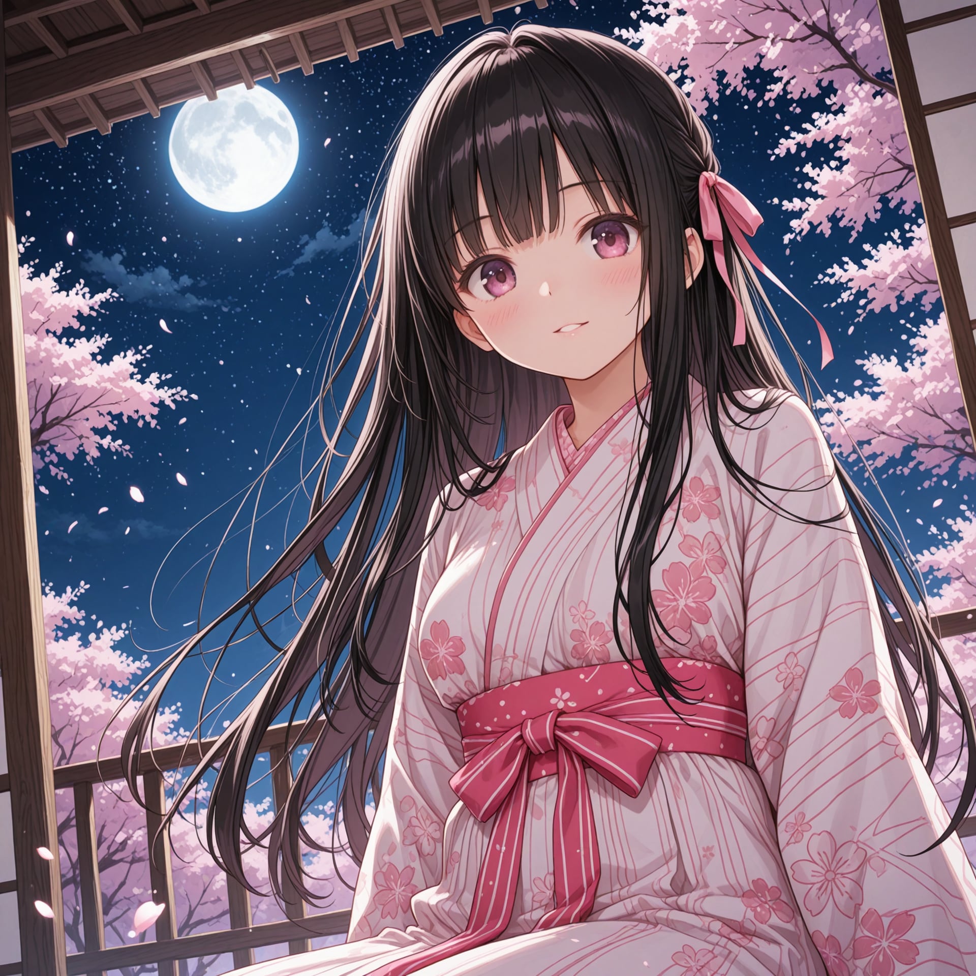 夜桜 | の人気AIイラスト・グラビア