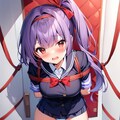 縛られる紫髪ちゃん 2枚目