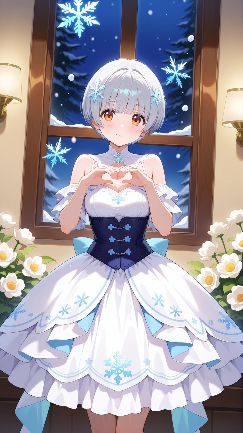 雪のドレスとファンタジー