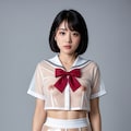 まだ新しい制服がなくて・・・ 8枚目