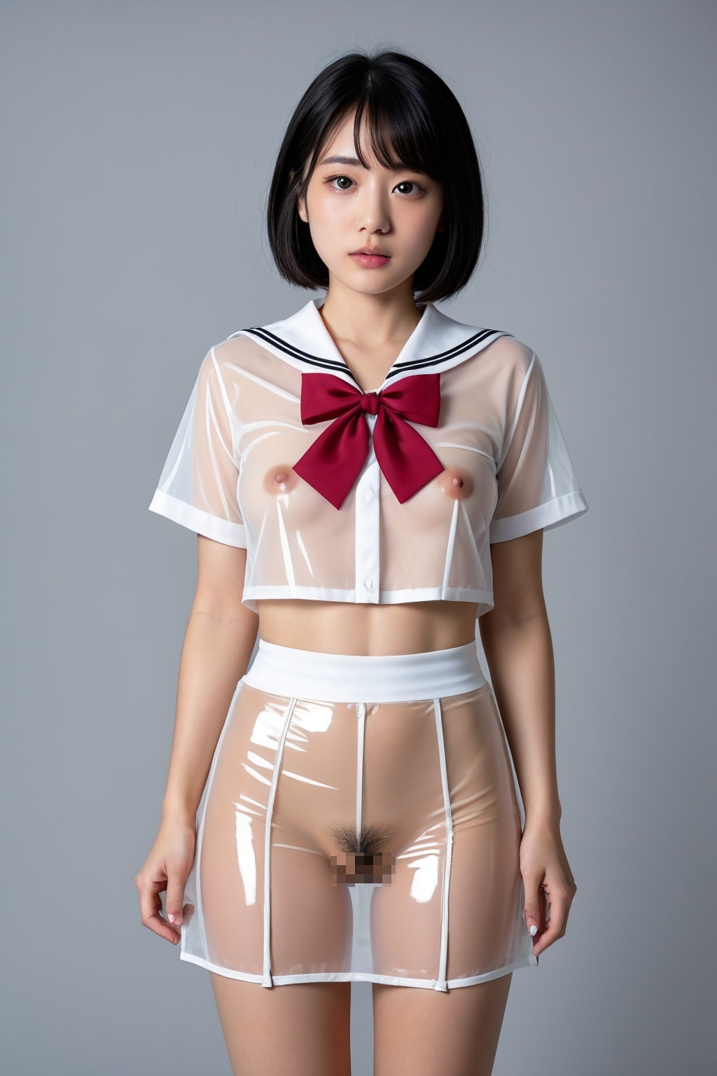 まだ新しい制服がなくて・・・