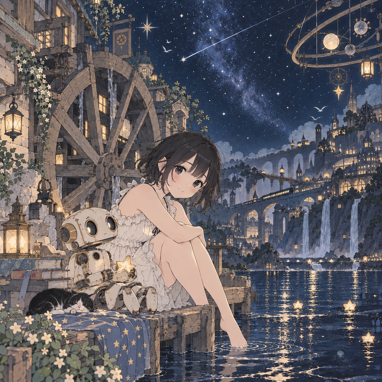 星降る夜に | の人気AIイラスト・グラビア