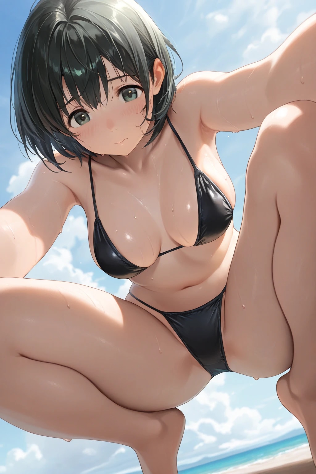 汗ビキニ　広根涼