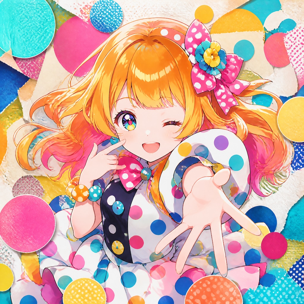 水玉ドレス（１）3時のアイドル　GPTimages2.0