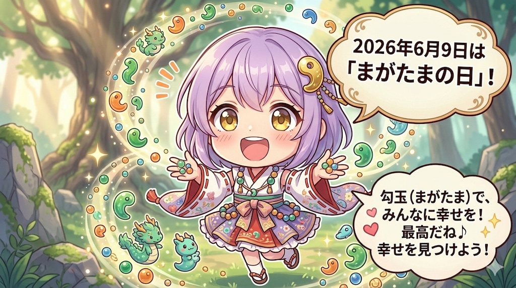 今日は何の日？（年月日固定＋チビキャラ単体）のテスト生成（ＡＩによる違いを比較）