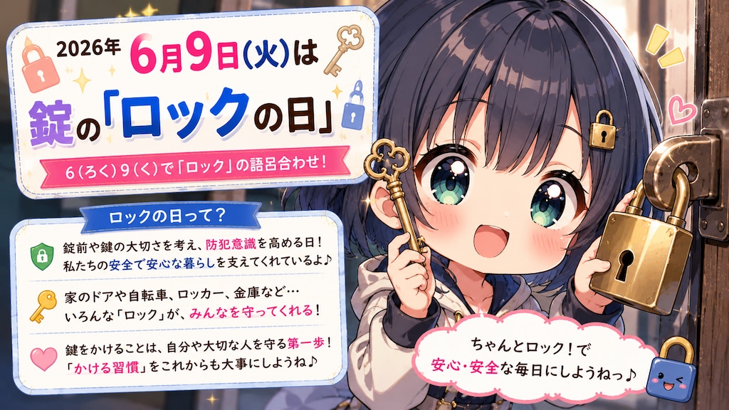 今日は何の日？（年月日固定＋チビキャラ単体）のテスト生成（ＡＩによる違いを比較）